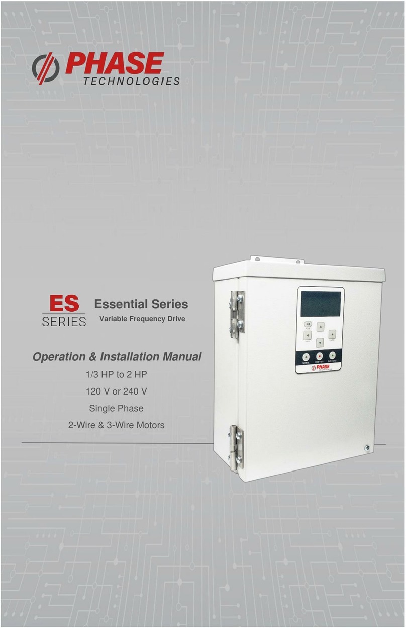 Phase Technologies Essential Series Operation & installation manual