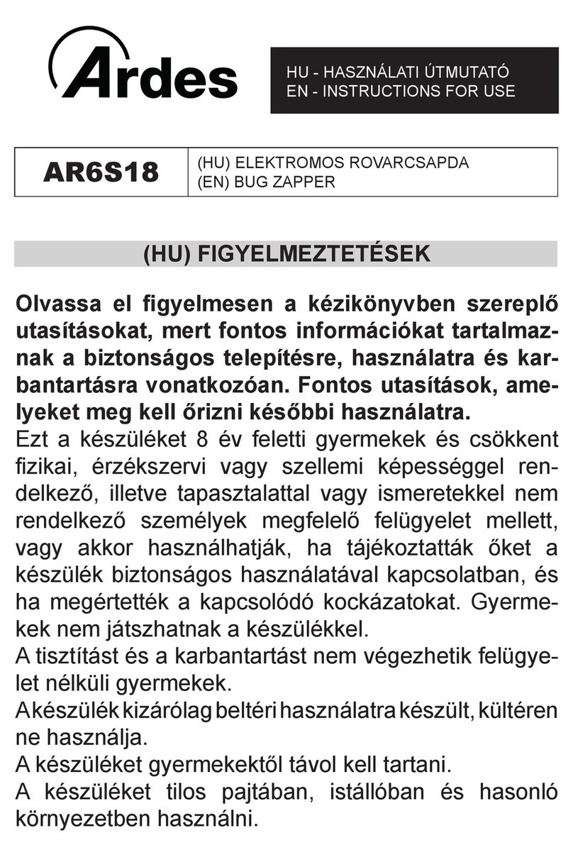 ARDES AR6S18 Instructions for use