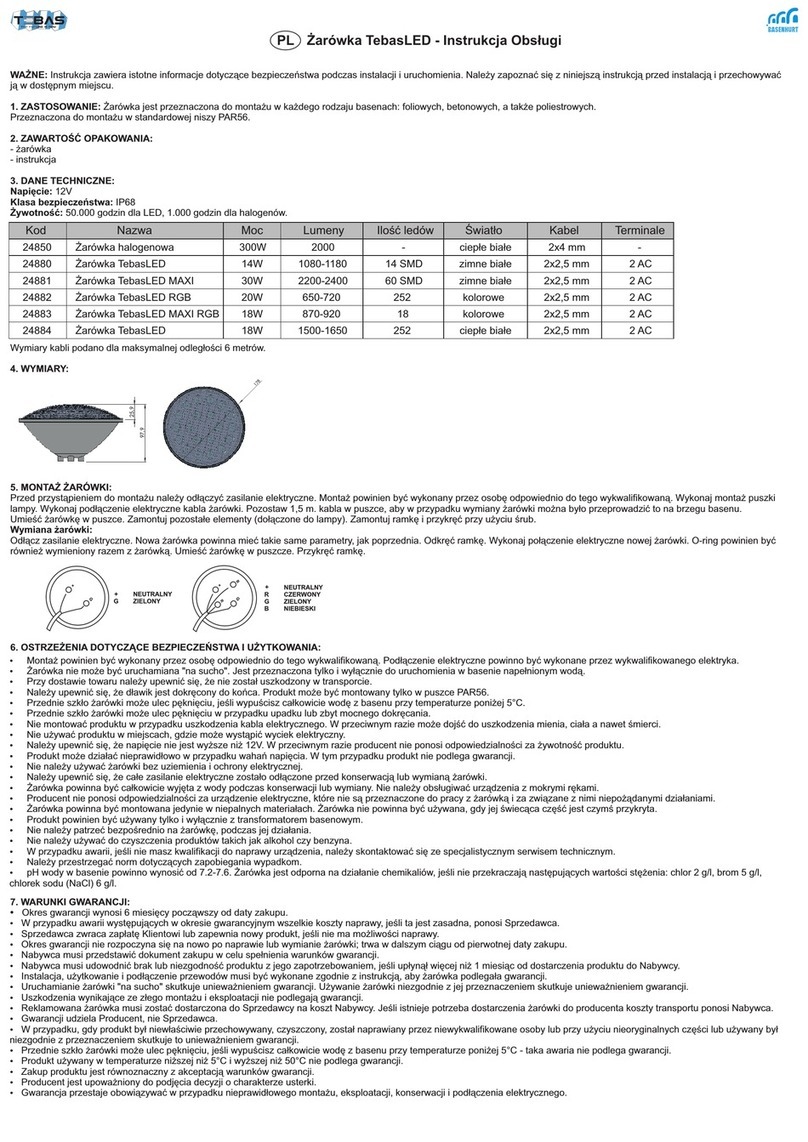 Tebas 24850 Manual instruction