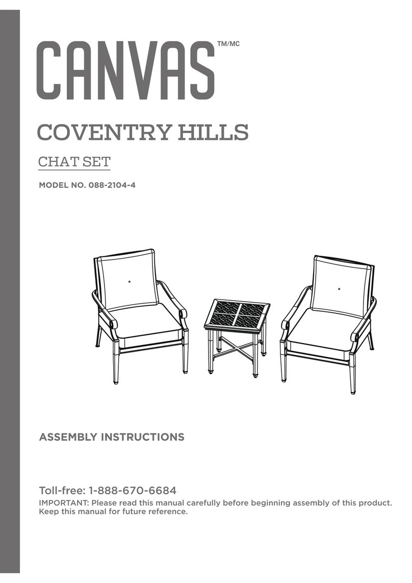 Canvas COVENTRY HILLS CHAT SET 088-2104-4 User manual Canvas COVENTRY HILLS CHAT SET 088-2104-4 User manual