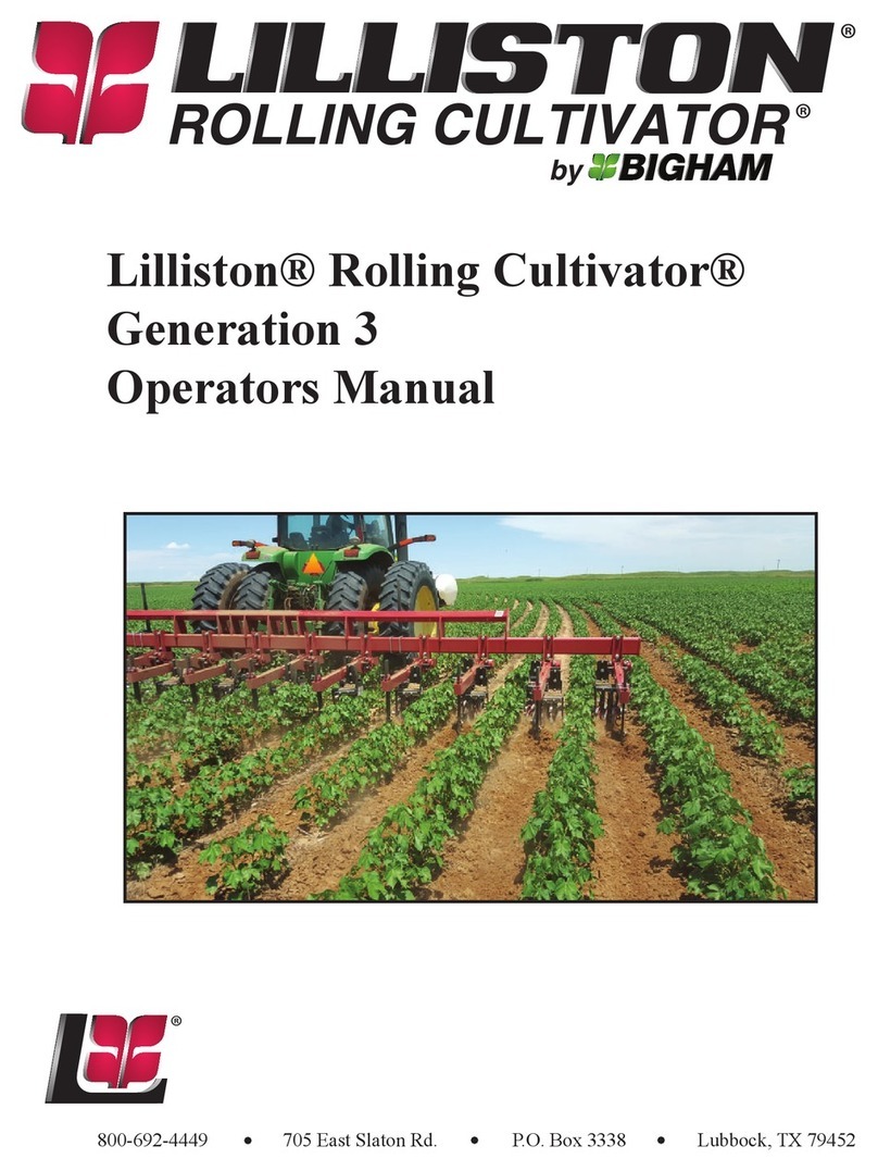 Bigham Lilliston Rolling Cultivator Generation 3 Operator's manual