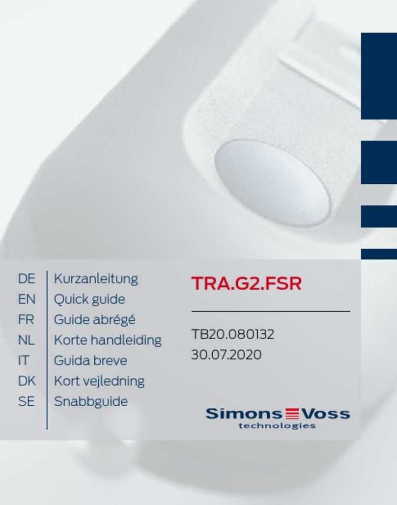 Simons Voss Technologies TRA.G2.FSR quick guide Simons Voss Technologies TRA.G2.FSR quick guide