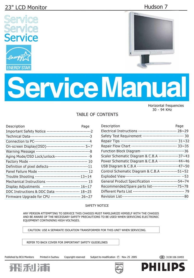 Philips Brilliance 230WP7NS User manual
