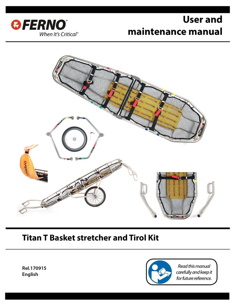 Ferno Titan T Basket stretcher Operating instructions