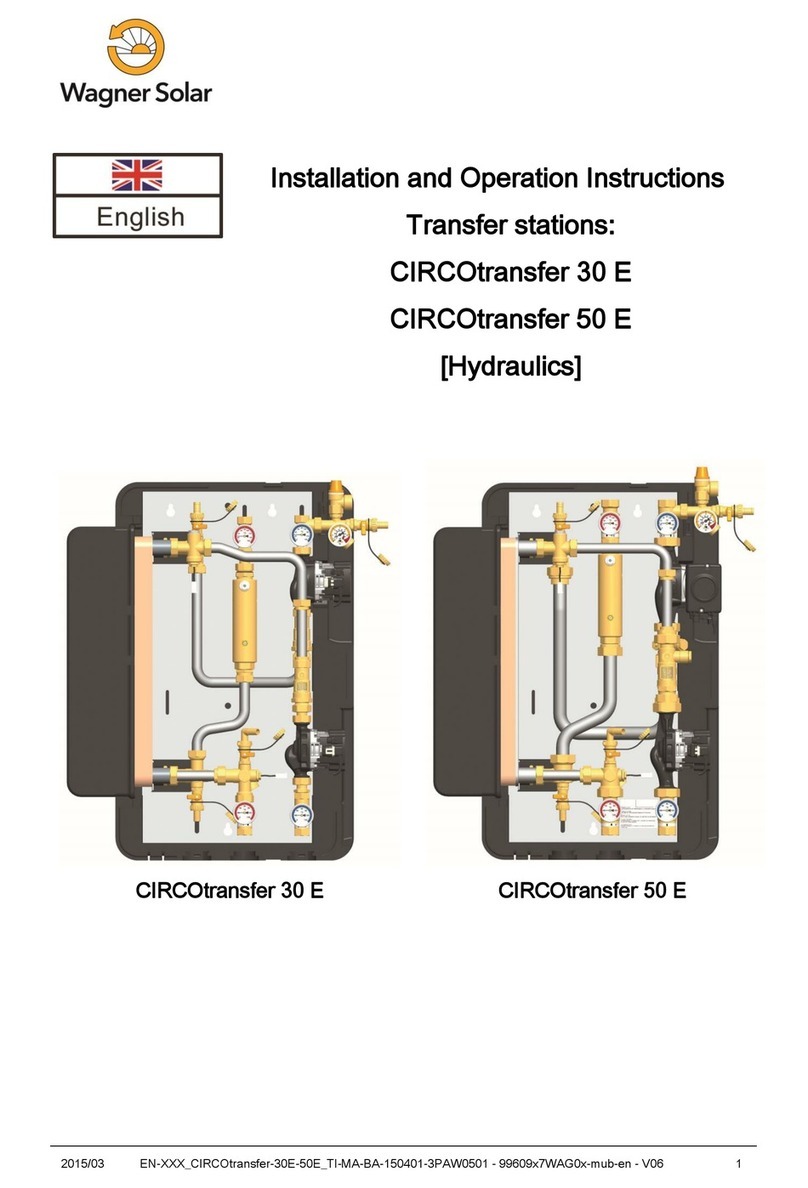 wagner solar CIRCOtransfer 30 E Installation and operation instructions