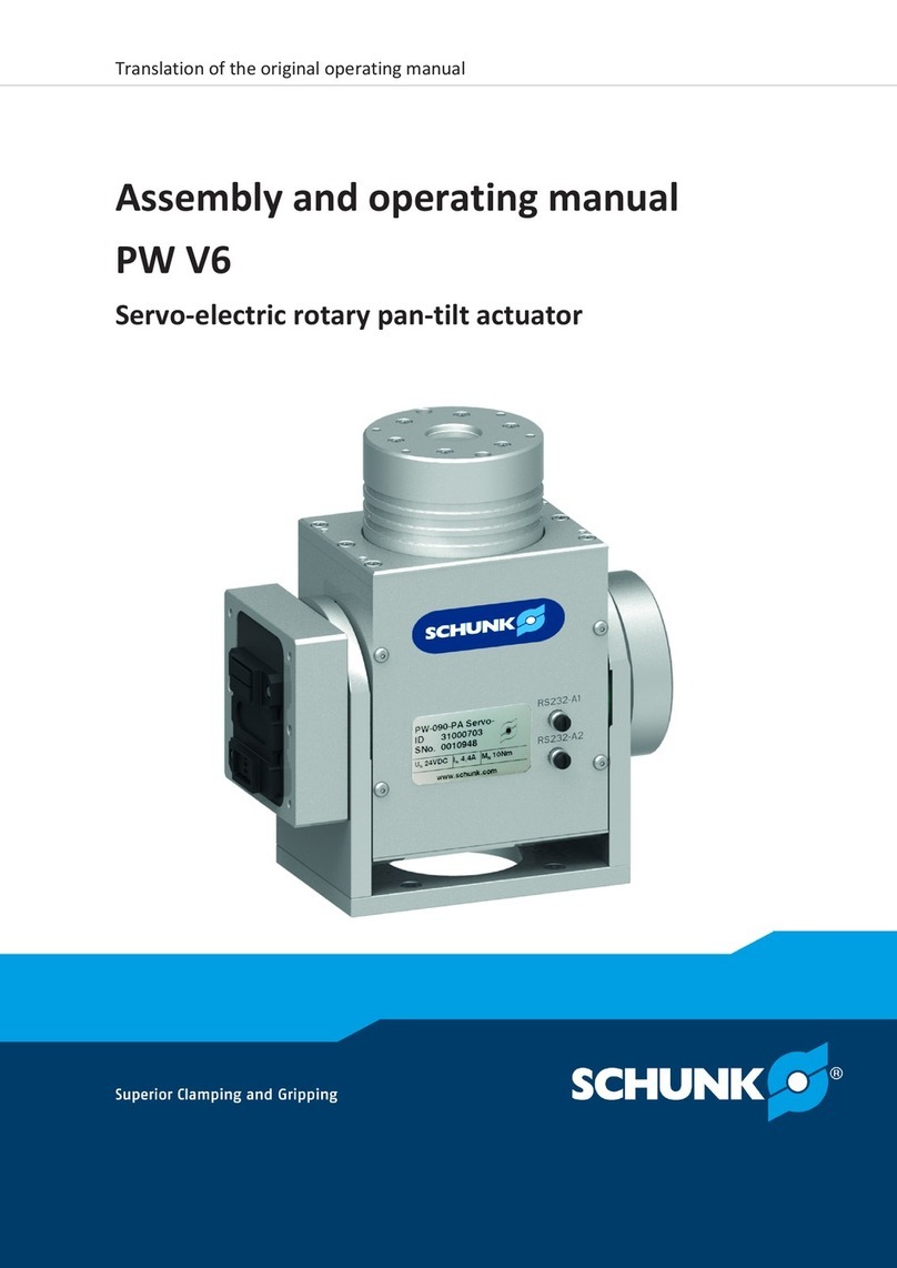SCHUNK PW V6 Assembly and operating manual