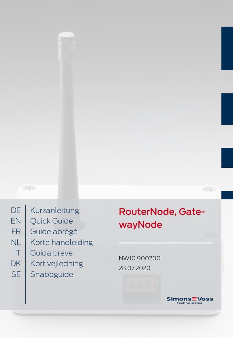 Simons Voss Technologies RouterNode quick guide Simons Voss Technologies RouterNode quick guide