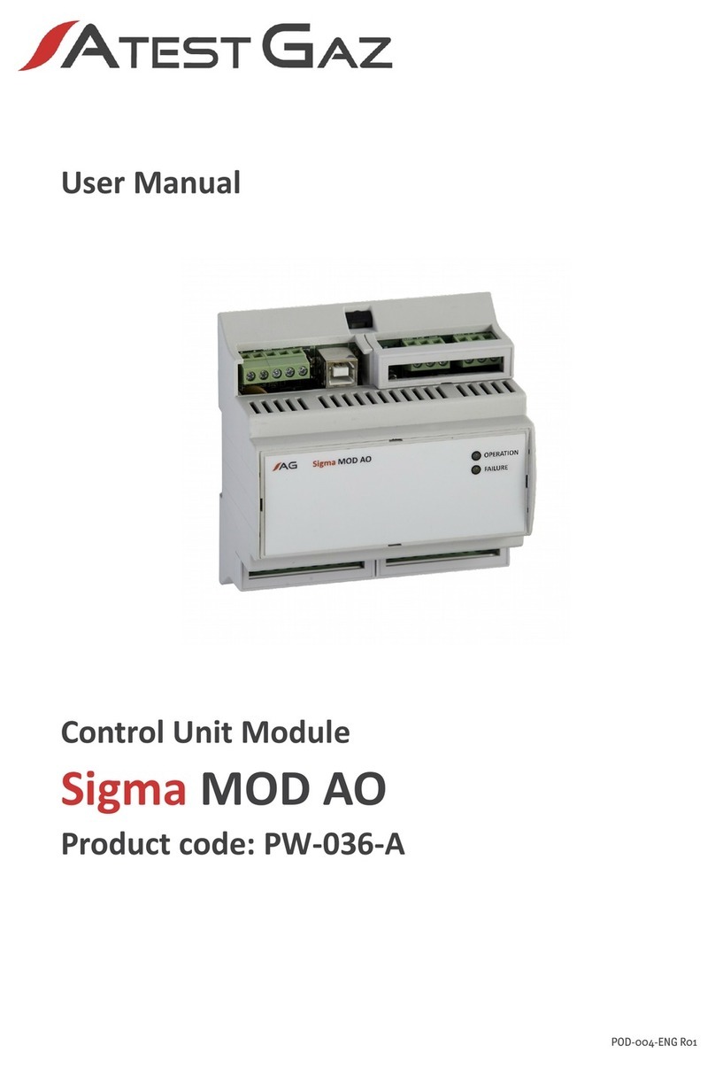 Atest Gaz Sigma MOD AO user manual