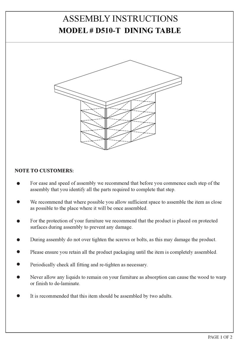 K&B Furniture D510-T Assembly instructions K&B Furniture D510-T Assembly instructions
