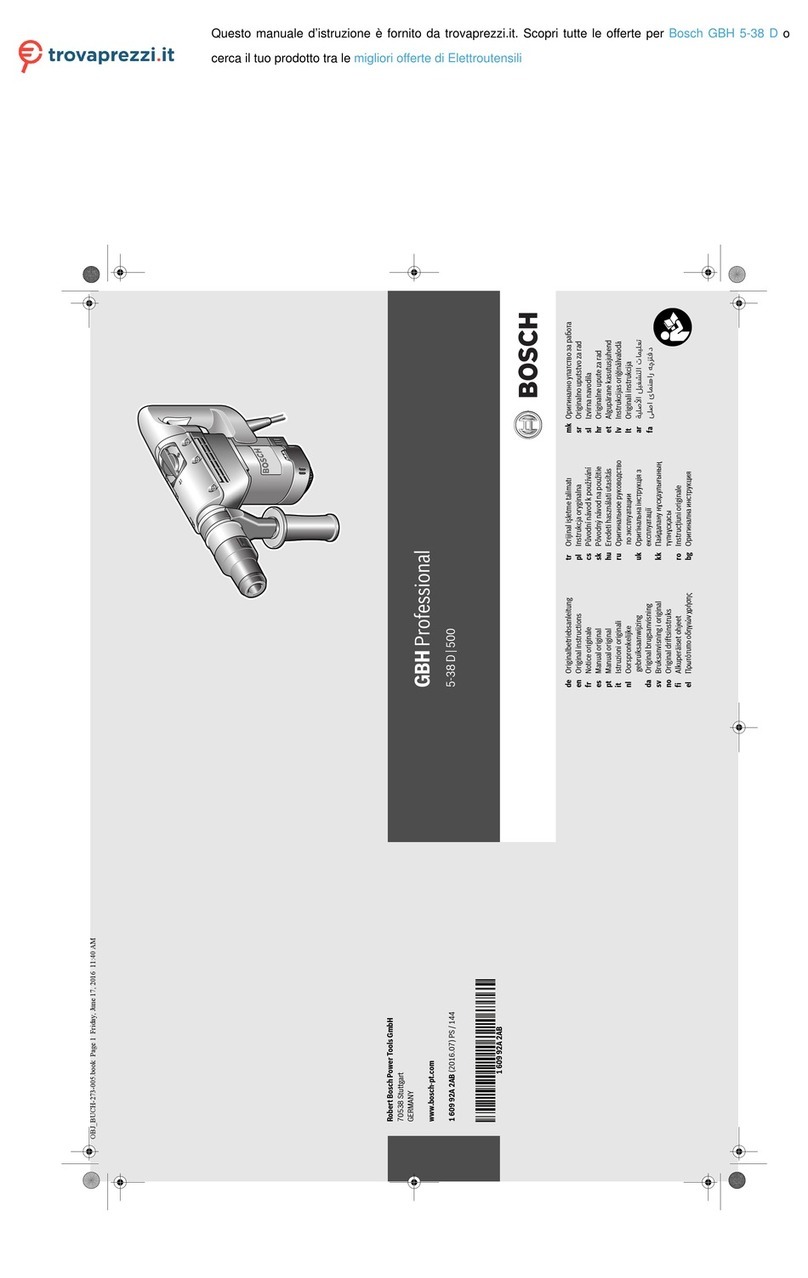 Bosch Professional GBH 5-38 D Original instructions