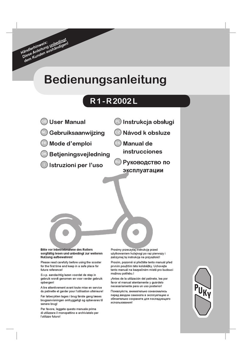 Puky R Series user manual