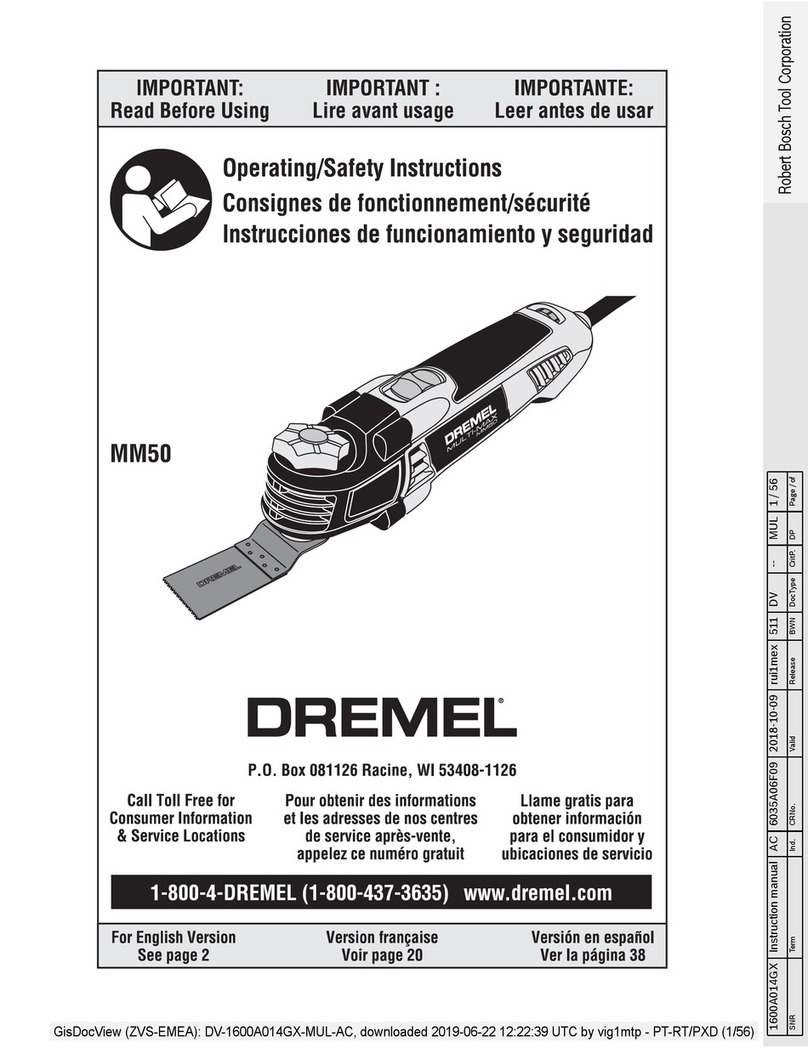 Dremel MM50 Assembly instructions