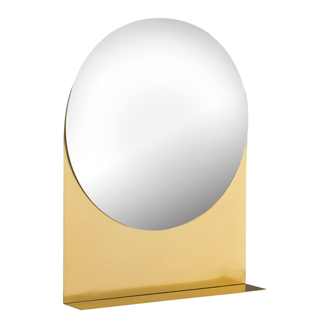 TOV Trigg Round Accent Mirror User manual