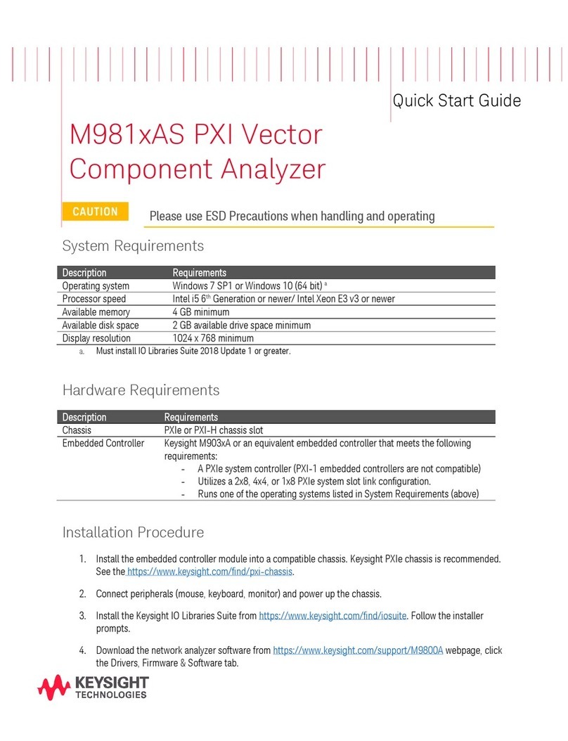Keysight Technologies M981 AS Series User manual
