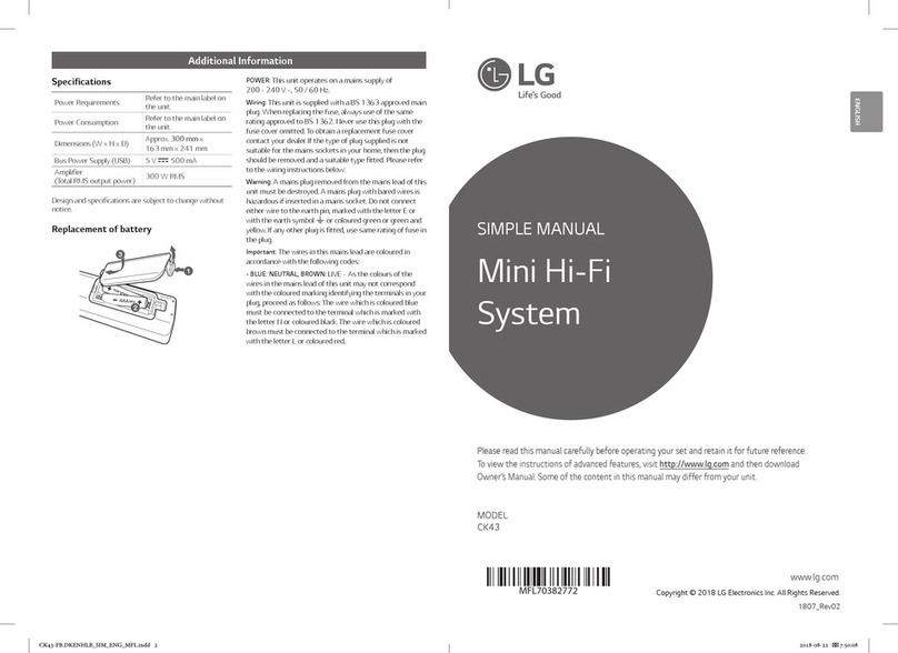 LG CK43 Simple manual