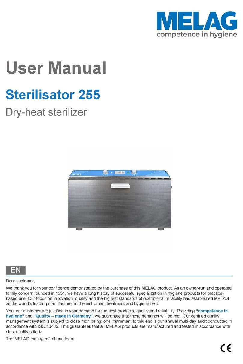 MELAG Sterilisator 255 user manual