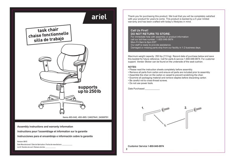 Ariel 493-642 Assembly instructions Ariel 493-642 Assembly instructions