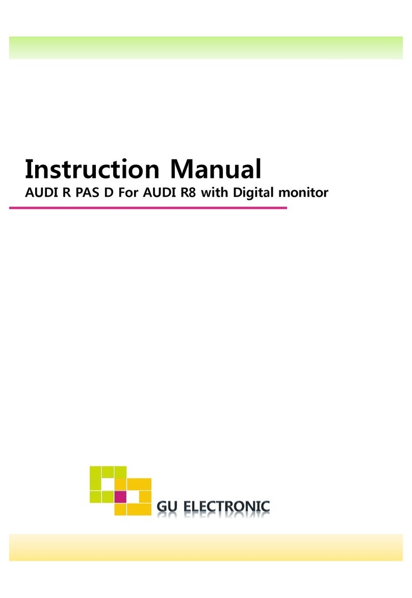 GU Electronic AUDI R PAS D instruction manual