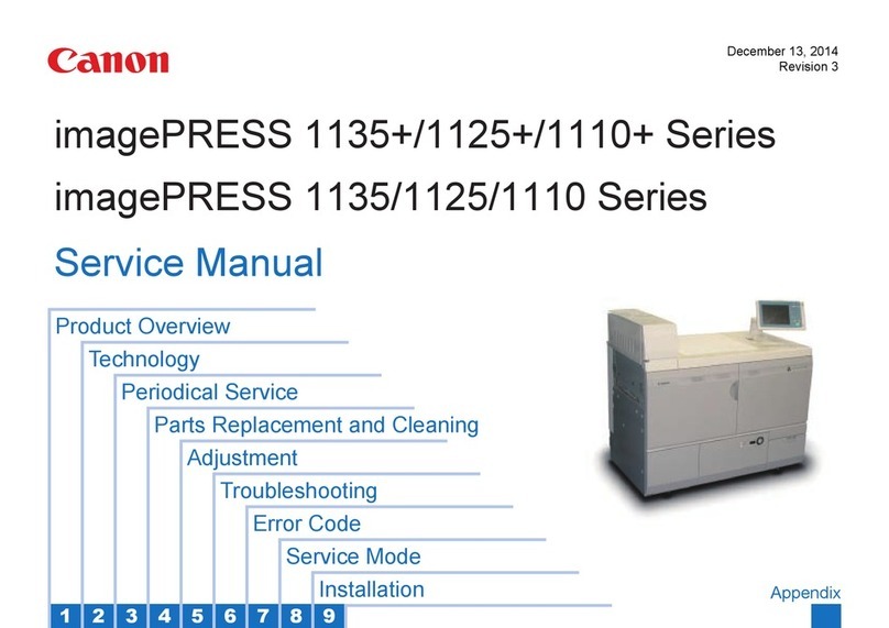 Canon imagePRESS 1135 Series User manual