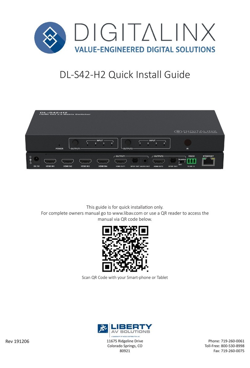 LIBERTY AV SOLUTIONS DIGITALINX DL-S42-H2 User manual