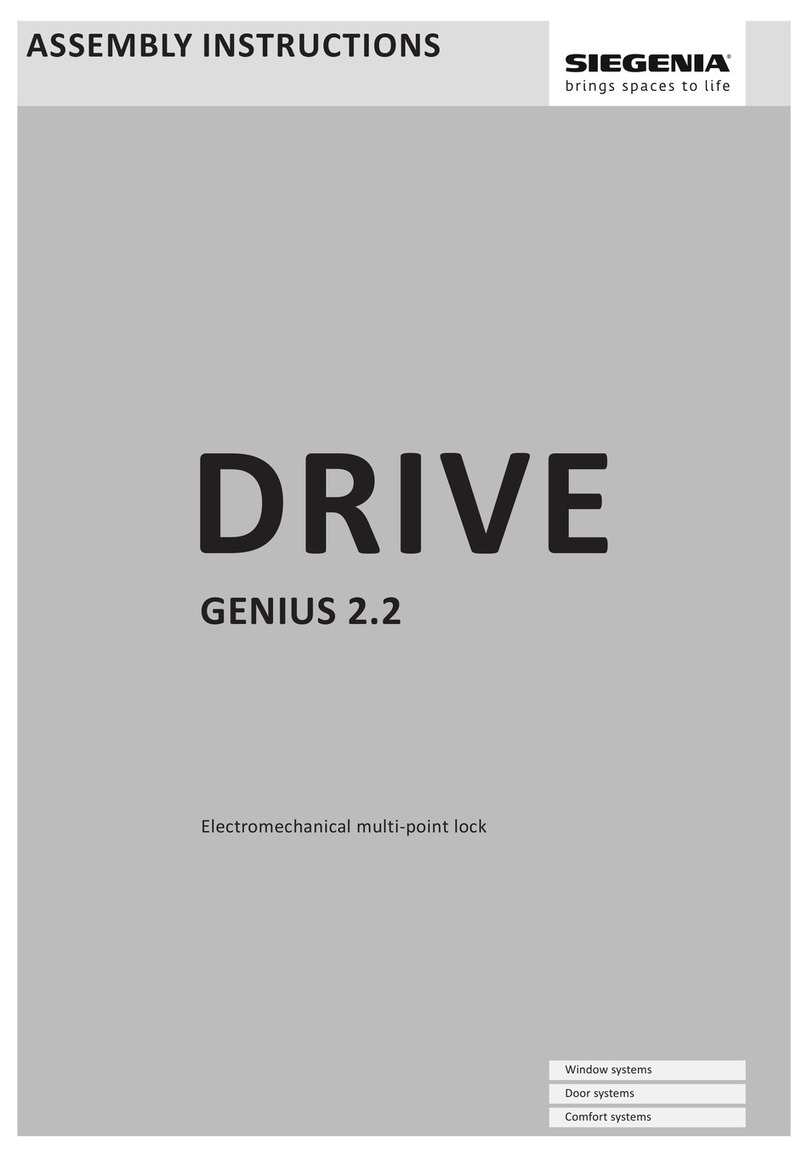Siegenia GENIUS 2.2 Assembly instructions