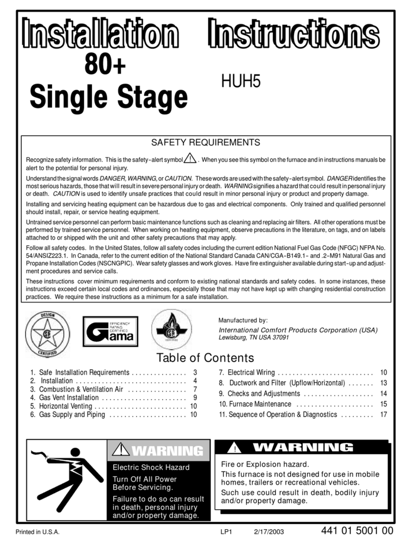 Tempstar HUH5 Series User manual
