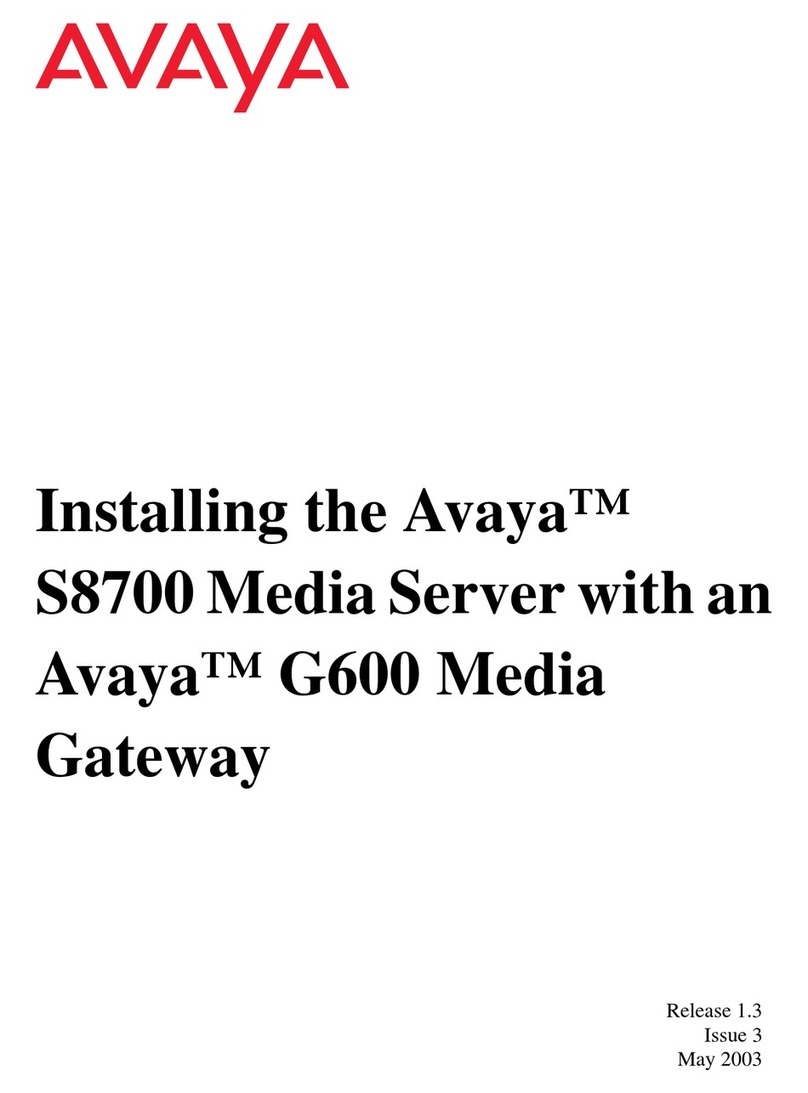 Avaya S8700 Series Instruction Manual