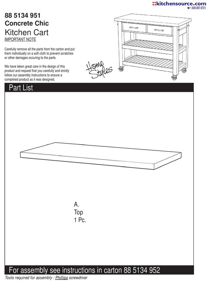 Home Styles Concrete Chic 88 5134 951 manual