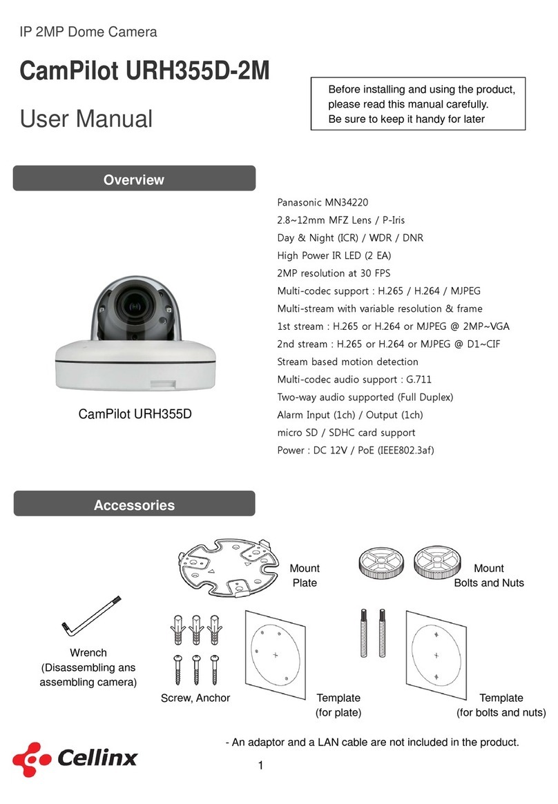 Cellinx CamPilot URH355D-2M User manual Cellinx CamPilot URH355D-2M User manual
