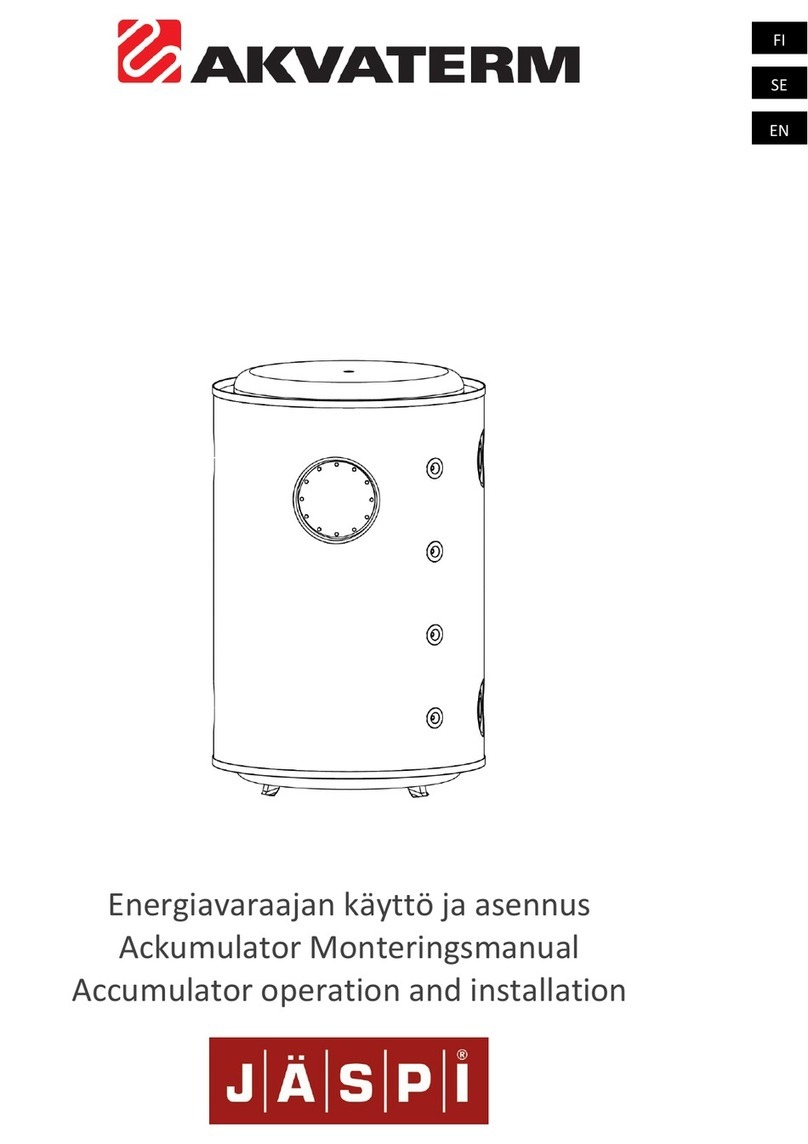 Jaspi AKVATERM AKVA PRO 1000 EK Operation and installation