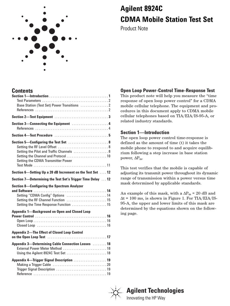 Agilent Technologies 8924C Service manual Agilent Technologies 8924C Service manual