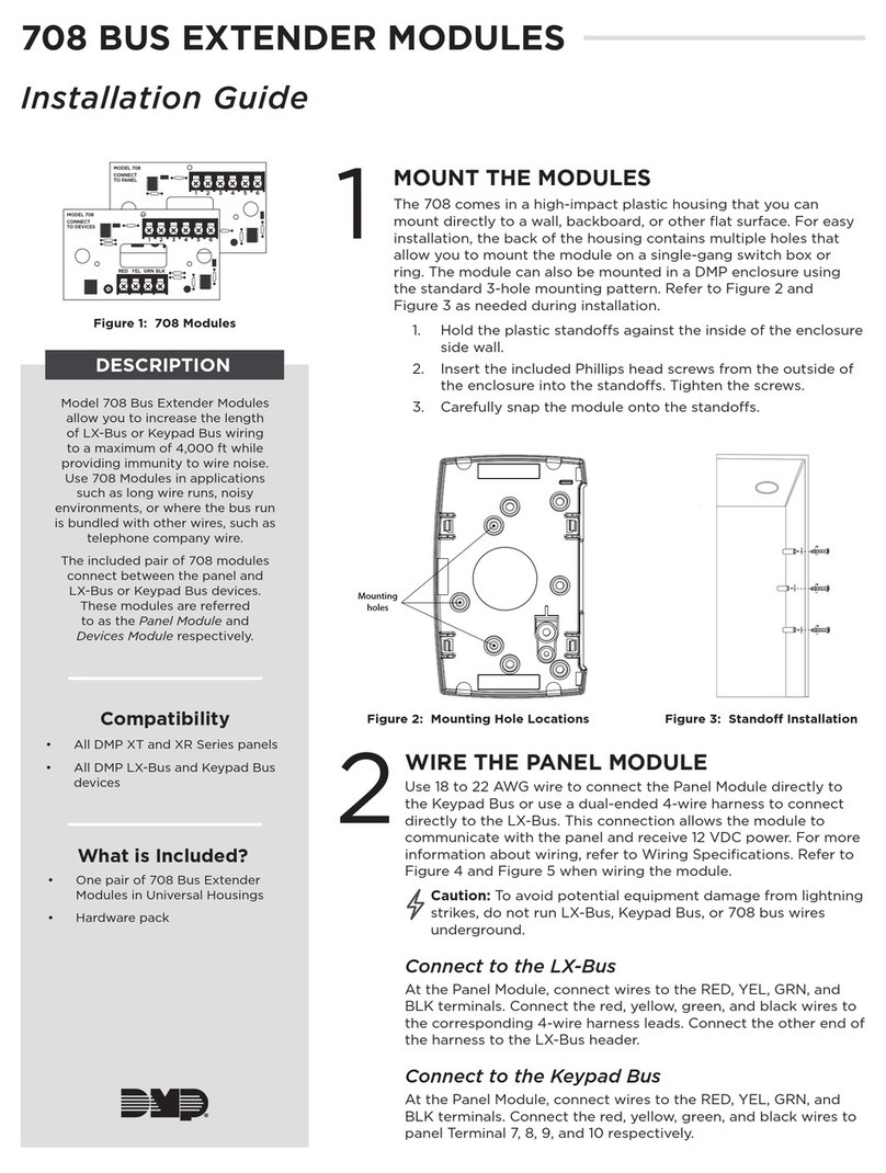 DMP Electronics 708 User manual DMP Electronics 708 User manual