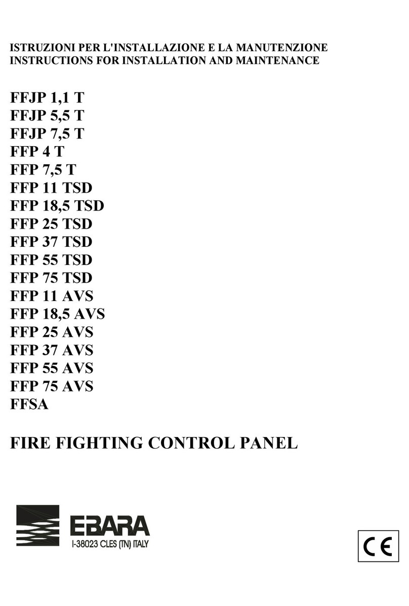 EBARA FFJP 1,1 T Operating and maintenance manual