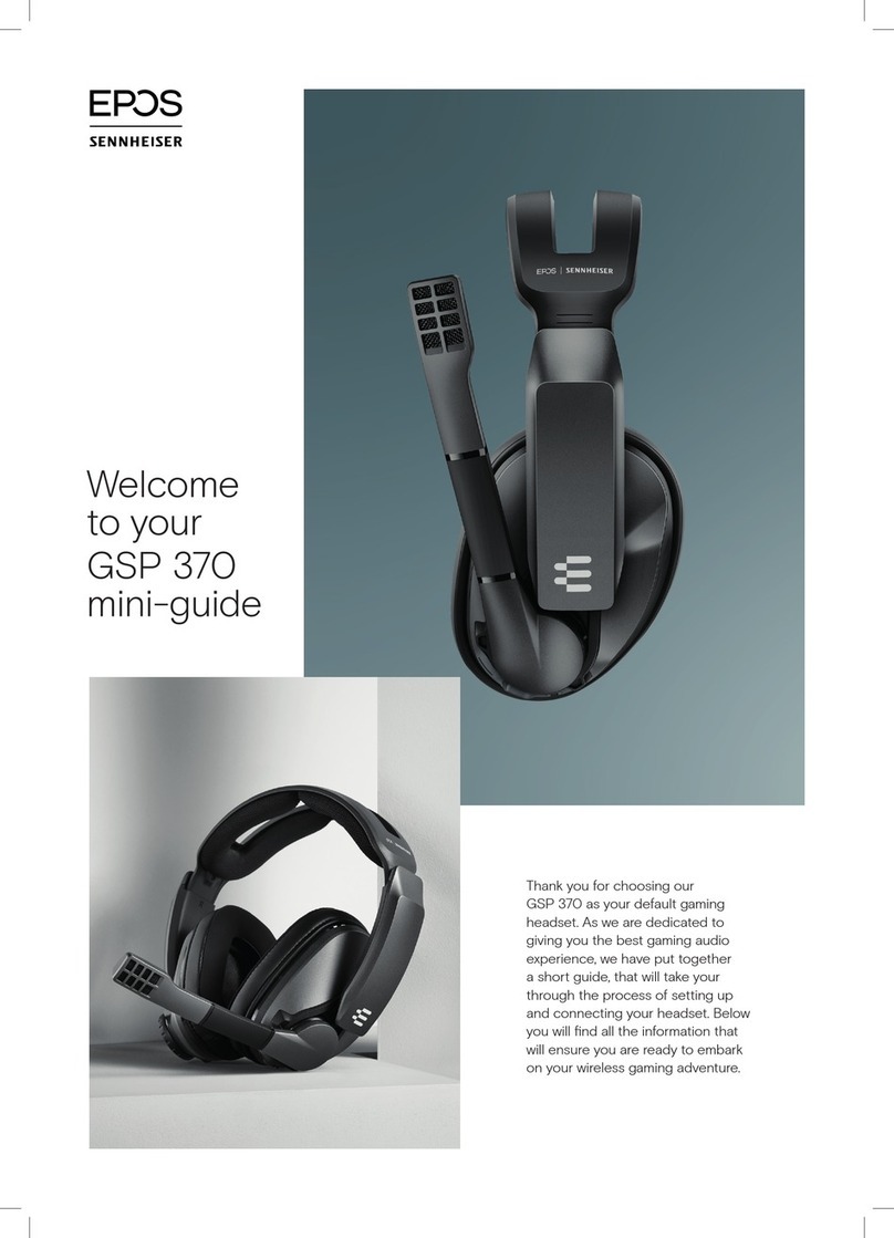Sennheiser EPOS GSP 370 User manual