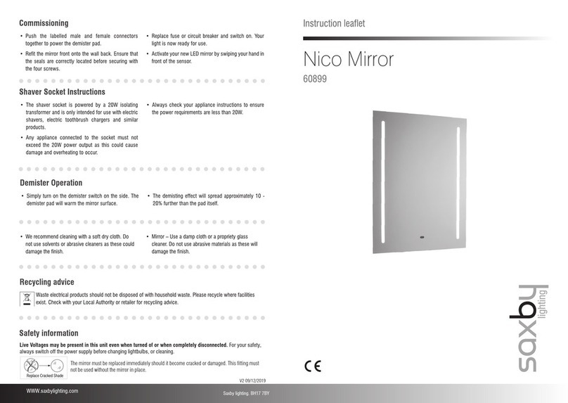 Saxby Lighting Nico 60899 Instruction leaflet Saxby Lighting Nico 60899 Instruction leaflet
