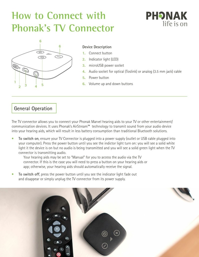 Phonak TV Connector How to connect