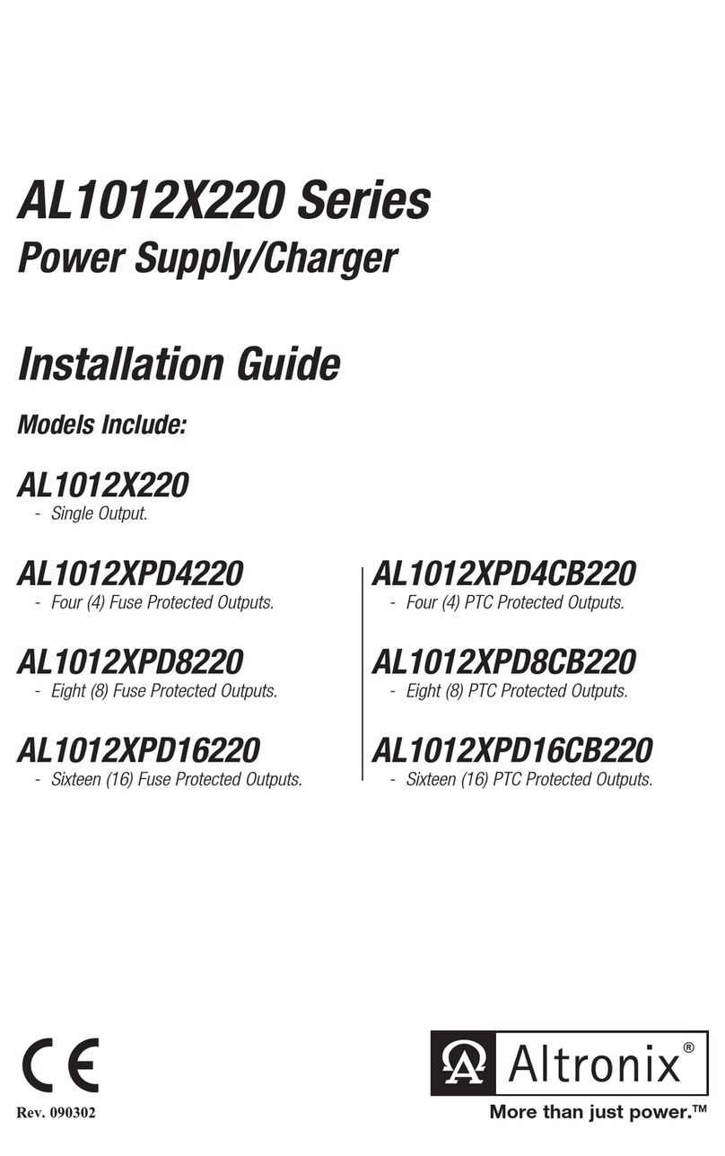 Altronix AL1012X220 Series User manual