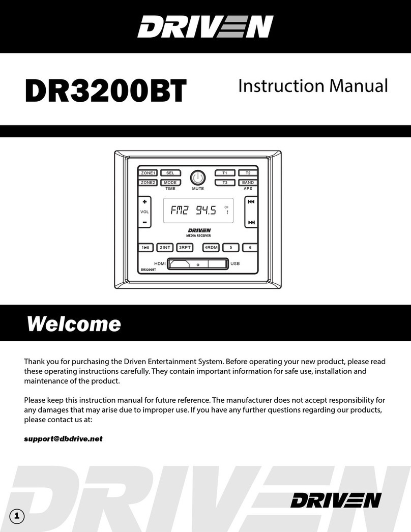 DRIVEN DR3200BT instruction manual