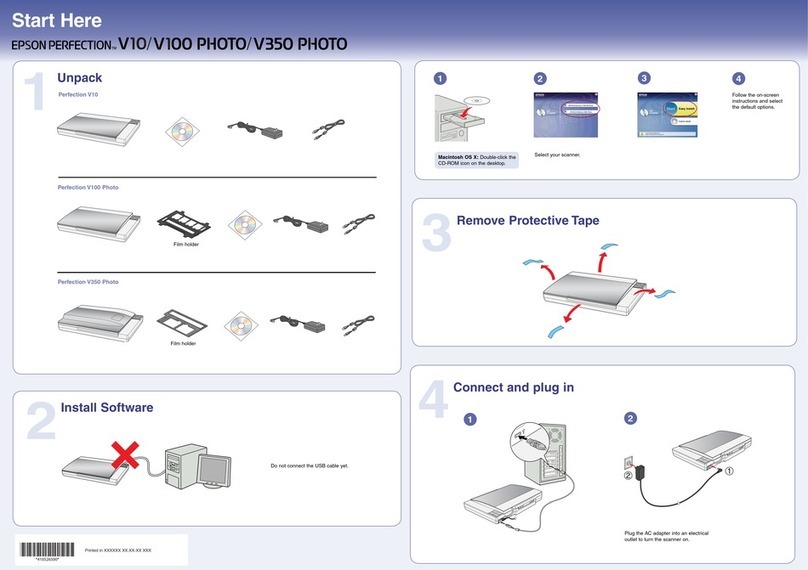 Epson PERFECTION V10 Instruction Manual Epson PERFECTION V10 Instruction Manual