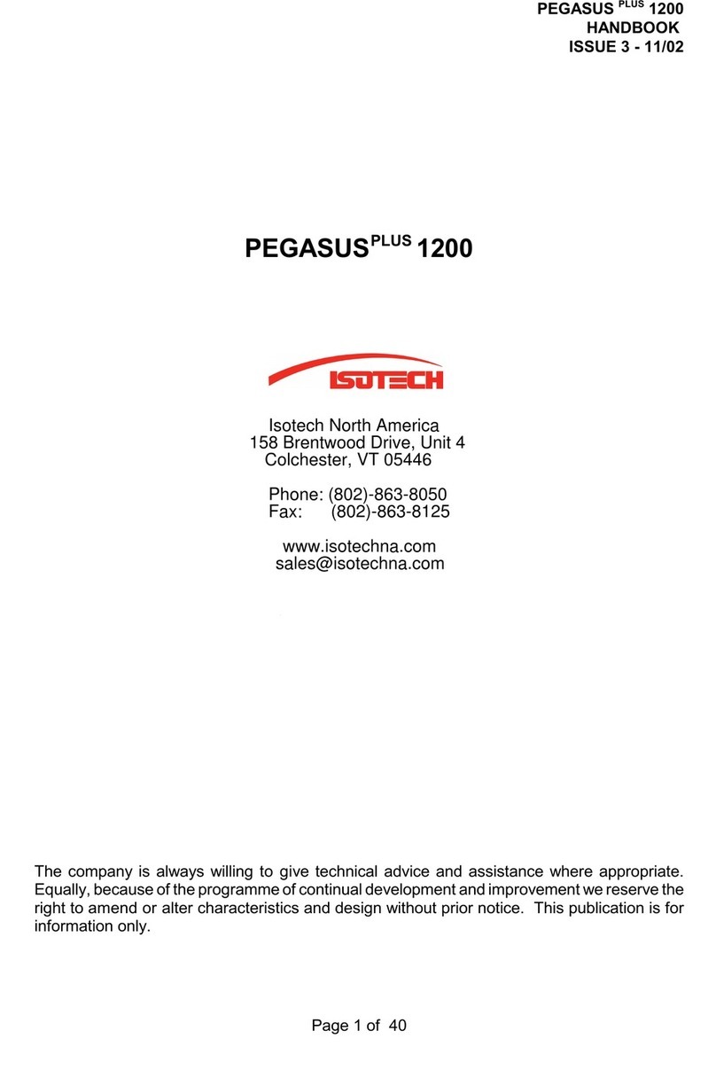 Isotech PEGASUS PLUS 1200 Series Handbook