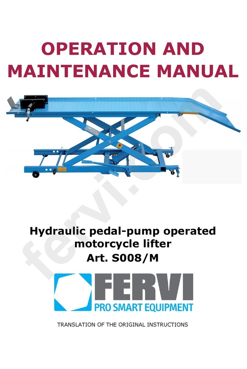 Fervi S008/M Operation and maintenance manual