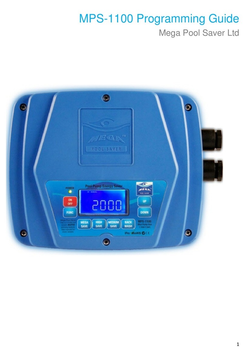 Mega Pool Saver MPS-1100 Programming guide