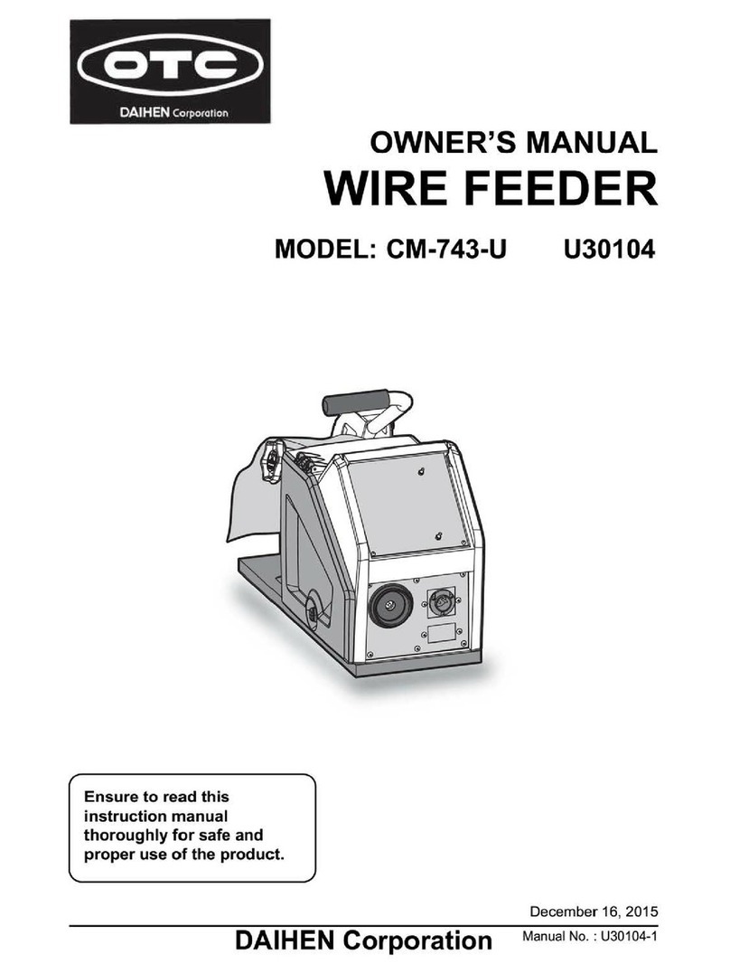 Daihen OTC CM-743-U owner's manual