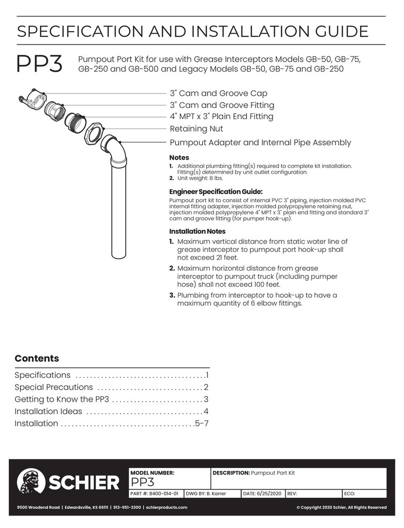 Schier PP3 Specification and installation guide