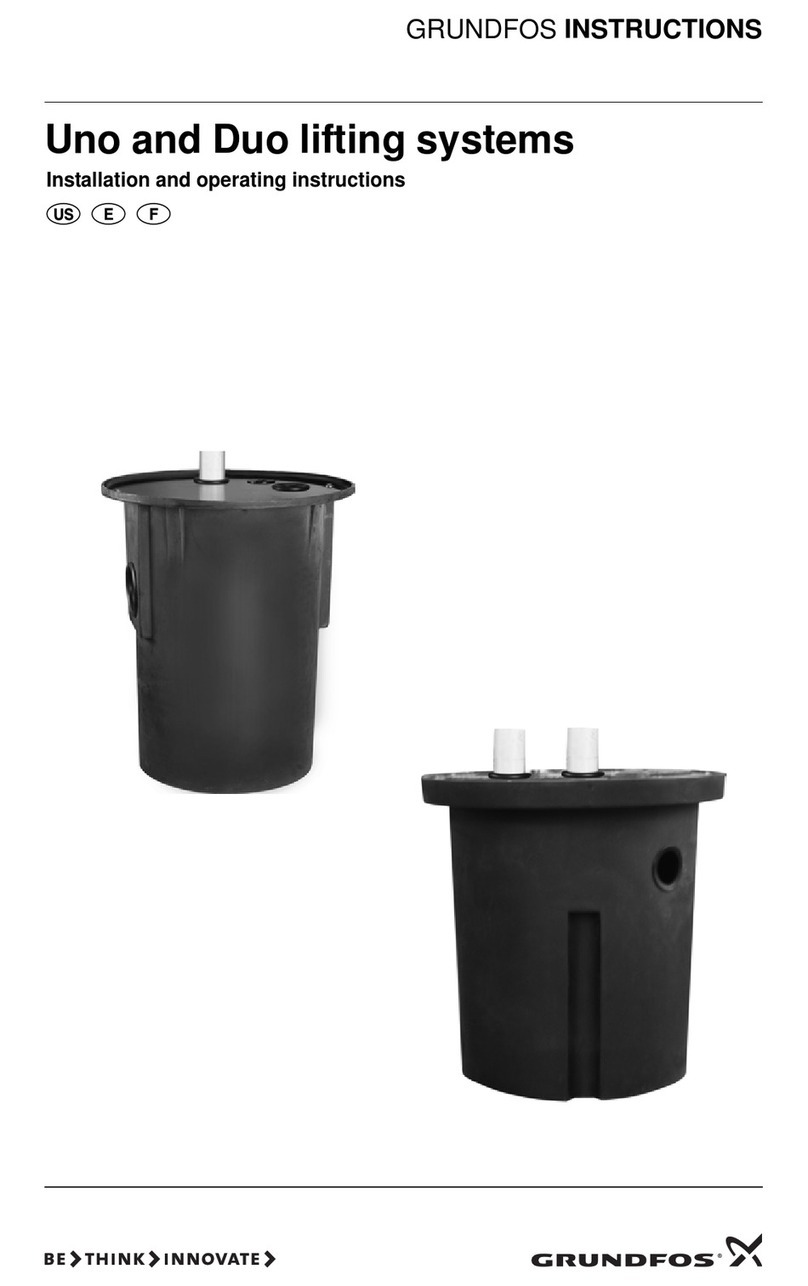 Grundfos UNOLIFT Series Installation and operating instructions Grundfos UNOLIFT Series Installation and operating instructions