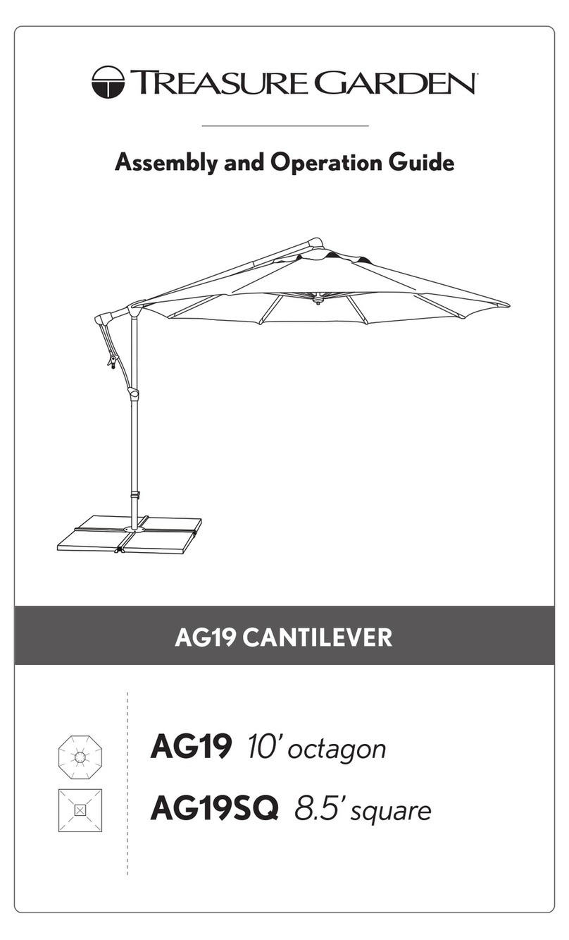 Treasure Garden AG19 Assembly and operation guide