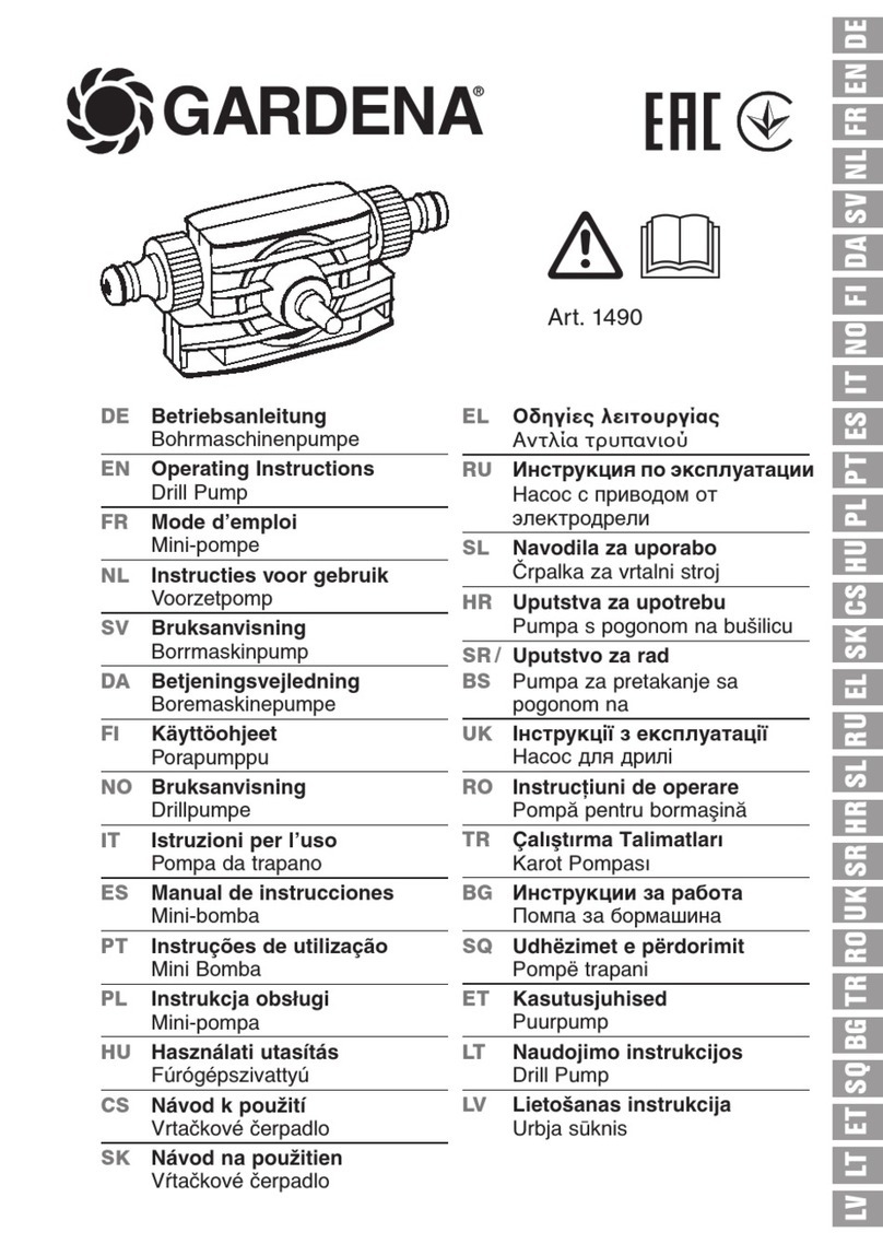Gardena 1490 operating instructions