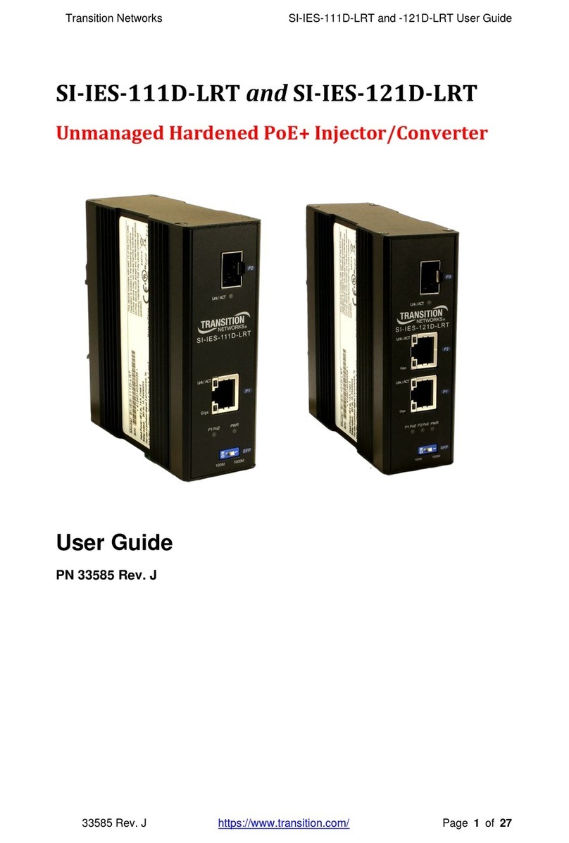 Transition Networks SI-IES-111D-LRT User manual