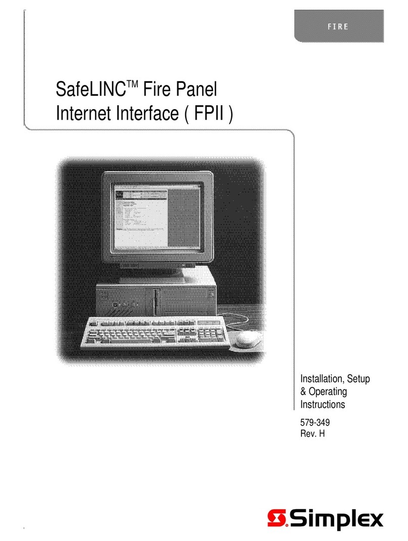 Simplex SafeLINC 4100-6060 Installation instructions