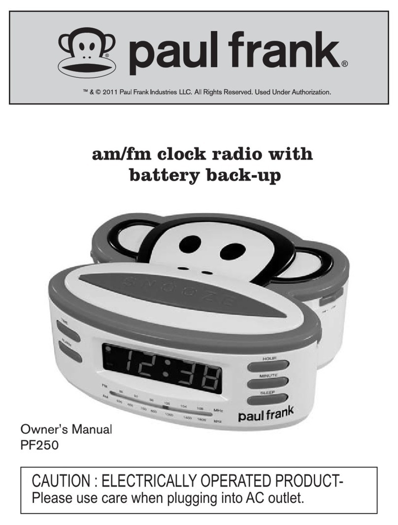 Paul frank PF250 owner's manual